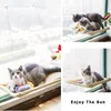 Hammock acolhedor para gatos Cat Cama Pet Prateleira Assento Espera Gatinho Janela Pendurado Camas Rolamento 20kg Almofadas Montagem Acessórios Mercadorias 220323