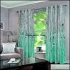 Пользовательские Bcurtain Decoration 3D Краткая голубая серая деревянная доска занавес для спальни гостиной полиэстер занавес занавес поставки 2021 Drapes Ho