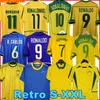 1998 Brasil-Fußballtrikot 2002 Retro-Shirt Carlos Romario Ronaldo Ronaldinho 2004 camisa de futebol 1994 BraziLS 2006 1982 RIVALDO ADRIANO 1988 2000 1957 2010