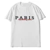 22SS MENS Designer T-shirt mode Paris Men vrouwen koppels casual t shirt zwart witte stylist shirts maat s-xxl