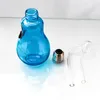 Gorgogliatore per bruciatore a nafta Dab Rig Narghilè Recycler Pipa ad acqua Tubi per fumo Bong percolatore in vetro colorato portatile Ciotola per narghilè con testa grande trasparente Vetreria per narghilè per regalo per fumatori