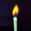 Birthday Party Supplies 6pcs/pack Wedding Cake Candles Safe Flames Dessert Decoration Colorful Flame Multicolor Candle