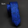 Bow Ties Mens 5cm Vatten Proof Slim Slips Högkvalitativ mager svart randpläd prickar bröllop affär formell tillfälle gåva enek22