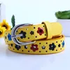 Belts Flores de borboleta oca Crianças Belém meninos e meninas Brand PU Leather Ajustável Mulheres Ciolas