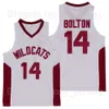 Moive Wildcats High School Basketball 14 Troy Bolton Maillots Homme Pour Les Amateurs De Sport Respirant Équipe Couleur Rouge Blanc Loin Pur Coton HipHop Excellente Qualité En Vente