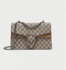 Classic Luxury Chain Bags Fashion Plaid Flower Brand Wallet Vintage Ladies Brown Leather Handbag designer GG shoulder bag