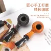DHL smoking set Mini Heather wood pipe small palm silk pipe 3mm iron core filter solid