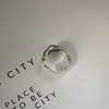 Regulowany 925 Trend srebrnego pierścienia srebrnego punkowy szkielet ręczny kształt rąk unisex palcem pierścienie kreatywne biżuteria pętla kofo