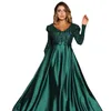 Długa Green Gold Syren Suknie Wieczorowe Prom Sukienka Cekinę Zuhair Murad Czarne Formalne Suknie Wieczorowe Robe de Soiree Abendkleider