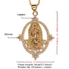 Colliers pendentifs bijoux de mode Copper Vierge Marie Collier de fête religieuse pour femmes