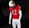 N3740 Custom Utah Utes Football Jersey NCAA College Devin Lloyd Zack Moss Brant Kuithe Charlie Brewer Cameron Rising Tavion Thomas Micah Bernard