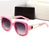 Hoogwaardige ontwerp dames zonnebrillen luxe bril man zonnebril vrouw roze frame mannen bril
