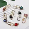 Pearls broche aanscherping tailleband pin kleinere open bodem broches strass metaal vinden accessoires accessoires vestiging