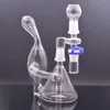 Recycler Glass Bong Tornado Hookah Rökning Vattenrör Bongs med Reclaim Catcher Adapter 6 tum 1Set