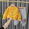 Frühling Herbst Kinder Jungen Girsls Kleidung Baumwolle Langarm Sets Kindertracksanzug Babybär Sweatshirts Hosen 2 Stcs/Anzug