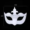 Máscaras de festa Suprimentos festivos Home Garden DIY Proteção Ambiental Branco Masquerade Máscara Halloween Em Branco Mão Ding Facemask T9I3920734