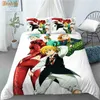 Set di biancheria da letto Personalizzato Nanatsu No Taizai Anime 3 pezzi Set copripiumino Fashion Consolatore Federa Tessili per la casa 10-27Biancheria da letto