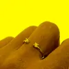 Clusterringen 100% 925 Sterling Silver MIDI Dubbele CZ geplaveide open vinger voor vrouwen Kunckle ring sieraden valentijn cadeau delicate kleine ringclus