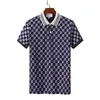 Heren Stylist Poloshirts High Street Korte Mouw S Designer Heren Mode Snake Bee Bloemenborduurwerk Katoenen T-shirt Zwart Blauw Wit Casual Poloshirt Ss