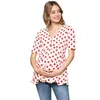 camiseta corta para las mujeres embarazadas