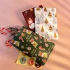 20 stks 12sets ICRAFT Kerstmis Papier Gift Bag Party Treat Gunst Wikkelen Santa Claus Gingerbread House Cane Pouch Elk Packing Holder G220415