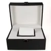 Caixas de assistência caixas de couro preto caixa de armazenamento PU Caixa de luxo Jóias de preenchimento de embalagem feminina W025WATCH HELE22