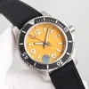 Reloj para hombre de 43 mm, relojes mecánicos automáticos, reloj de pulsera de negocios, correa de goma, resistente al agua, Montre De Luxe