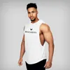 Högkvalitativ gymkläder Fitness Men tankar med hoodie mens bodybuilding strängare tank top träning singlet ärmlös skjorta