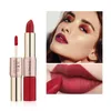 Najnowszy 2 w 1 Aksamitna Matowa Szminka Błyszczyk Wodoodporna Długotrwała Pomadka Pomadka Lip-stain Lip-glow Lip-balsam Makijaż Usta Kosmetyczne Uroda Hurtownie ZL0868