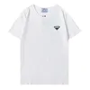 2021ラグジュアリーカジュアルプラッドTシャツ新しいメンズウェアデザイナー半袖Tシャツ100％コットン高品質の卸売黒と白のサイズ