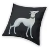 Cuscinetto cuscino decorativo grigio medievale Sihthound Hunt Square Throw Case Dister