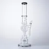 Spirale Percolateur Conduites D'eau Épaisse 7mm Grand Bongs En Verre Arroseur Perc Narguilés Unique Logo Huile Dab Rigs 14mm Joint Femelle Avec Bol Recycleur