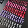 False unhas atacado 40 conjuntos de cores mistas moda moda forma prensa em dicas de unhas capa completa oval de dedos falsos de dedos