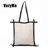 Evening Bags Veryme Canvas Shoulder Bag Large Capacity Totes New Korea Casual Shopper Handbags Individuality Travel Shopping Sac a Main Femme 220516