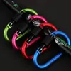 Outdoor gadgets Climbing Button Carabiner Outdoor Aluminium Alloy Safety Buckle Keychain Camping Hiking Hook Sports Tools D shape