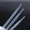 Laborzubehör 50 ~ 1000pcs, 5ml Einweg-Kunststoff-Pipetten-Graduierte transparente Dropper-Pasteur-Pipetten Labor-Experiment-Werkzeuge