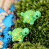 Artificiale carino tartaruga verde arti e mestieri animali fata giardino miniature mini muschio terrari artigianato in resina figurine DH9899