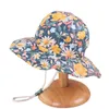 Czapki czapki wiosna lato kapelusz dziewczyny kreskówka bawełniana oddychająca Sun Panama Boy Soft Brim Outdoor Fisherman Cap 220914