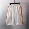 2022 Męskie Designer Krótki Summer Bawełna Wygodne solidne spodnie Moda Rainbow Stripe Spits Wysoka jakość sprzedaży na zewnątrz Modna Moda Rozmiar spodni S-XL