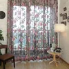 Cortinas cortinas 100x200cm TULLE FLORAL PURIM