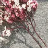 装飾的な花の花輪人工植物ホームウェディングブライダルフェスティバルキャンディボックス偽のプラスチックスクラップブックのためのクリスマス装飾の花瓶