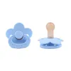 Baby smocifiers Soft silikonowa kształt kwiatu Załóż sutki zabawki do karmienia dziecięcego zapasy do żucia 6BQ T2