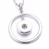Pendentif colliers bouton pression bijoux Vintage haute qualité métal 18mm collier pour femmes filles bijoux à bricoler soi-même pendentif Sidn22
