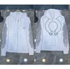 패션 남자 디자이너 재킷 브랜드 럭셔리 지퍼 스웨트 셔츠 말굽 크로스 프린트 ch 후드 남자 여자 탑 코트 캐주얼 풀오버 느슨한 까마귀 스웨터 재킷 gsb1