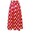 Spódnice kobiety polka kropki długa elastyczna talia plisowana maxi plaża boho vintage letnie saiaskirts