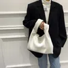 Plissee Korea Stil Totes Große kapazität 2022 PU Leder frauen Designer Luxus marke Große Eimer Schulter Handtasche2462