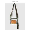 Bag, women's bag, Korean version, new PVC Single Shoulder Messenger versatile, niche ins small square fashion transparent jelly