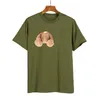 Mens T shirts Top designer Tee Cotton Round Collar Short Sleeve T-Shirt Fashion Men Casual bear print Hip Hop T-Shirts