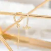 Micro-set zircão banhado 18k ouro conjunto de três pares Dangle Brincos Jóias Europeia Temperamento Mulheres Estrelas Moon Loga Brincos de Luxo de Alta Qualidade