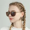 Occhiali da sole stile europeo e americano semimetallici con montatura grande da strada Pography Frog Glasses 220629